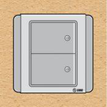 S66DGM2- Contac đôi 2 chiều phím lớn có dạ quang 10A