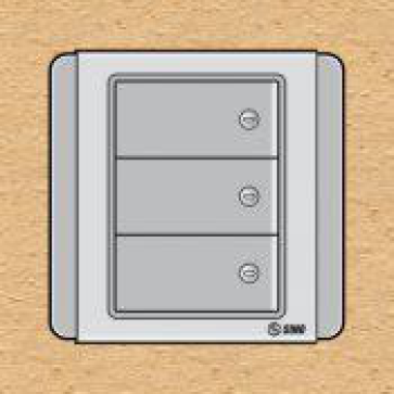 S66DGM3- Contac ba 2 chiều phím lớn có da quang 10A