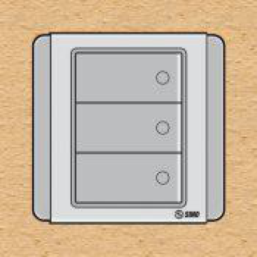 S66DGM3A- Contac ba 2 chiều phím lớn 10A