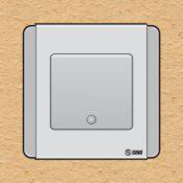 S66DGMN1 - contac đơn 2 chiều phím lớn có đèn LED xanh 10A