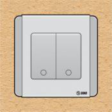 S66SDGM2A - contac đôi 2 chiều phím lớn 10A