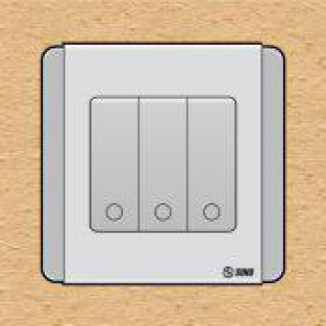 S66SDGM3A- contac ba 2 chiều phím lớn 10A