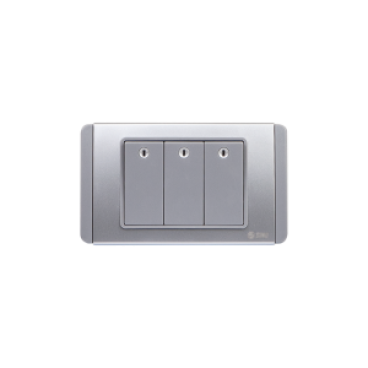 S68DGMN3 - Contac ba 2 chiều phím lớn có đèn LED xanh 10A