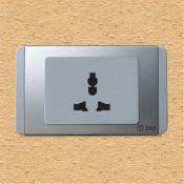S68GUAM - Ổ cắm đơn đa năng có màn che 16A