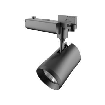 Siri Track Light: Đèn rọi thanh rây ( vỏ đen) 20W, KT: Ø100x142mm - Ánh sáng vàng/trung tính