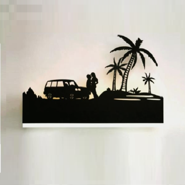 SN - V 6472: Đèn gắn tường LED - KT: Ø380mm x H220mm - Đèn LED 25 W