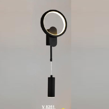 SN - V 8251: Đèn vách LED - KT: Ø160mm x H470mm - Đèn LED 48W đổi 3 màu