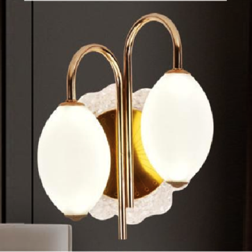 SN - V 8266/2: Đèn vách  LED  đôi - KT: Ø200mm x H270mm - Đèn LED 28W ánh sáng vàng