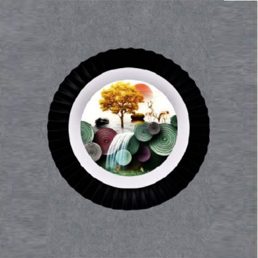 SN - V 8268: Đèn gắn tường LED - KT: Ø300mm - Đèn LED đổi 3 màu