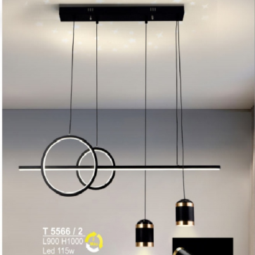 SN - T 5566/2: Đèn thả  LED ngang - KT: L900mm x H1000mm - Đèn LED đổi 3 màu