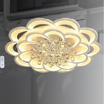 OT42T20: Đèn áp trần LED tròn 20 cánh, hạt Phale  - KT:  Ø1000mm x H180mm - Đèn LED đổi 3 màu - Remote