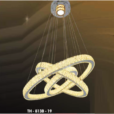 TH - 813B - 19: Đèn thả 3 vòng LED Phale - KT: Ø(300 + 500 + 700)mm - Đèn LED đổi 3 màu