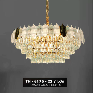 TH - 8175 - 22: Đèn thả Phale - KT: Ø800mm x H900mm - Đèn chân E14 x 15 bóng
