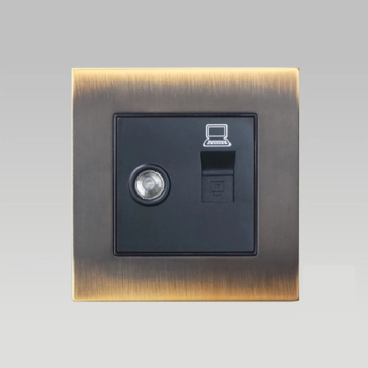 S80-88020: Bộ ổ cắm TV+ Điện thoại