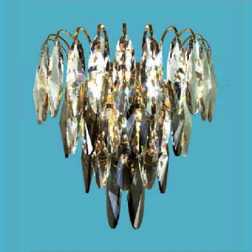 VE - V - 8173B: Đèn gắn tường Phale - KT: L280mm x H300mm - Bóng đèn E14 x 3 bóng