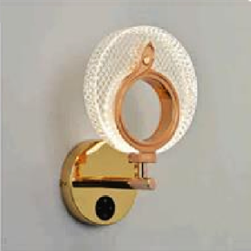 EU - V - 864: Đèn gắn tường LED - KT: L170mm x W115mm x H270mm - Đèn LED 8W có contac cảm ứng