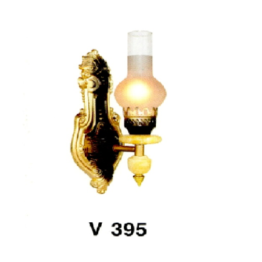 E - V - 395: Đèn vách dầu 1 bóng - KT: L150mm x H250mm - Bóng đèn E14 x 1