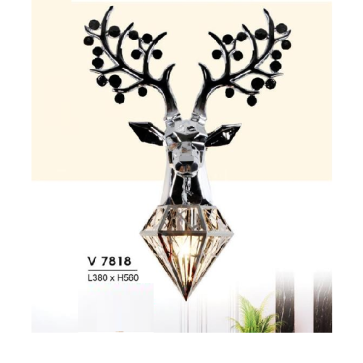 HF - VC 7818: Đèn gắn tường 1 bóng hình đầu hưu - KT: L380mm x H560mm - Đèn chân E27 x 1 bóng