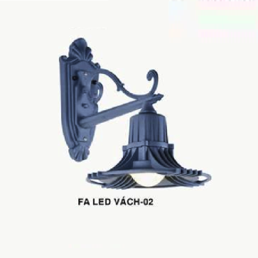 FA  LED Vách - 02: Đèn gắn tường ngoài trời - KT: Ø250mm x H350mm - Đèn LED COB 20W, ánh sáng trắng/vàng