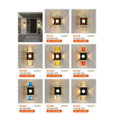 NX 2611: Đèn gắn tường LED