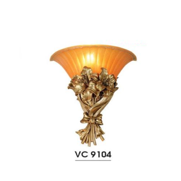 HF - VC 9104: Đèn gắn tường 1 bóng - KT: L340mm x H390mm - Đèn chân E27 x 1 bóng