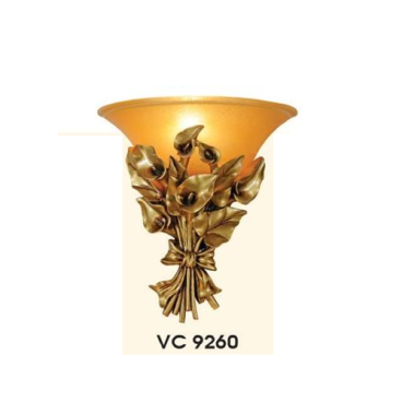 HF - VC 9260: Đèn gắn tường 1 bóng  - KT: L310mm x H370mm - Đèn chân E27 x 1 bóng