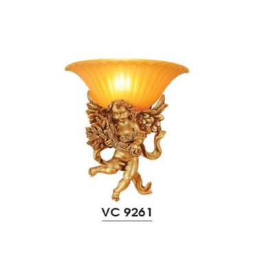 HF - VC 9261: Đèn gắn tường 1 bóng - KT: L340mm x H390mm - Đèn chân E27 x 1 bóng
