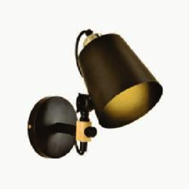 EU - VE - 256: Đèn gắn tường 1 bóng - KT: Ø140mm x H250mm - Đèn chân E27 x 1 bóng