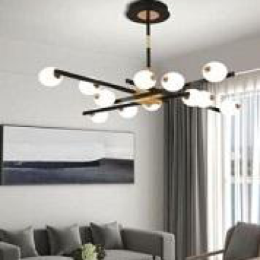 VE - T 7718/12: Chùm LED đổi 3 màu 12 bóng, KT: Ø850mm*H400mm