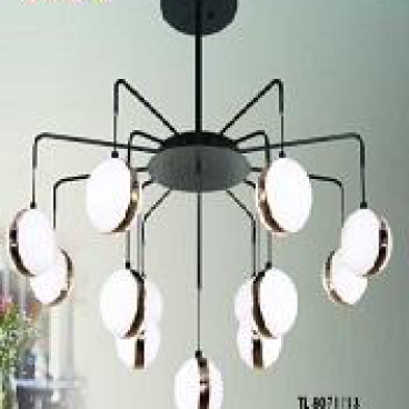 VE-T-8071/13: Đèn chùm 13 bóng LED 260W đổi 3 màu , KT: Ø970mm*H1012mm, 