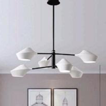 VE-T-8098/6A : Đèn chùm 6 bóng , KT: Ø1000m*H700mm, đèn E14*6 bóng tính riêng