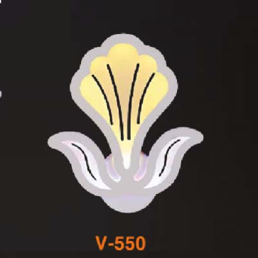 VE - V - 550: Đèn gắn tường LED - KT: L240mm x H290mm - Đèn LED