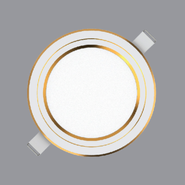 RPL - 9S/3C/G: Đèn LED âm trần 9W viền vàng đổi màu - KT: Ø120mm x H22mm - Lổ khoát: Ø105mm - Ánh sáng đổi 3 màu ( vàng/trắng/trung tính)