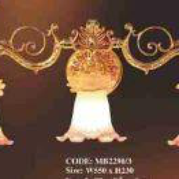 VIR - CODE: 2290/3: Đèn tường 3 bóng thân đồng thau, KT: W550mm*H230mm