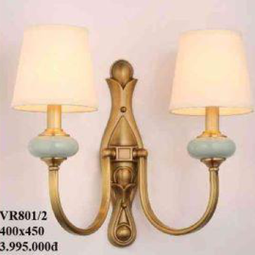VIR - VR801/2: Đèn tường 2 bóng , KT: 400*450mm