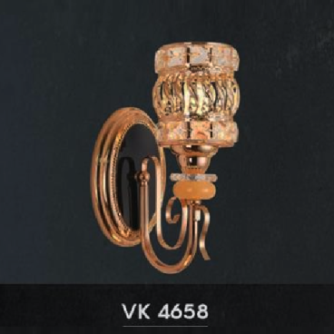 HF - VK 4658: Đèn gắn tường đơn - KT: L120mm x H290mm  - Bóng đèn E27 x 1