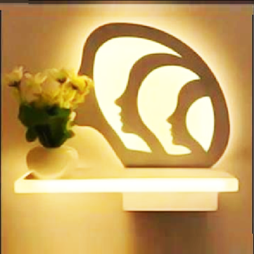 35 - VKT11C: Đèn gắn tường LED - KT: L260mm x H200mm - Đèn LED đổi 3 màu