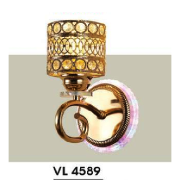 HF - VL 4589: Đèn gắn tường đơn, đế có đèn LED - KT: L140mm x W 180 x H230mm - Đèn  LED 13W + E27 x 1