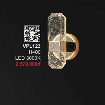 VPL123: Đèn gắn tường LED Phale - KT: H400mm - Đèn LED ánh sáng vàng 3000K