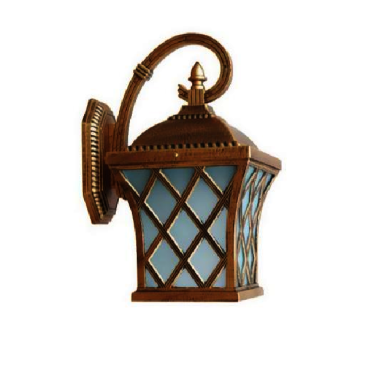 HF - VT - 13: Đèn gắn tường ngoài trời - KT: L185mm x W185mm x H350mm - Bóng đèn E27 x 1