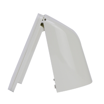 WBC8991W: Mặt vuông có nắp che mưa, IP 43, chuẩn BS, dùng cho contac, ổ cắm