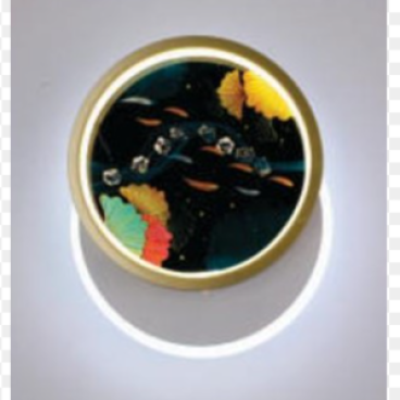 We- V. 1038/1: Vách LED  ÁS vàng - KT: Ø230mm