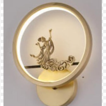 We-V.1029/1 đồng: Vách LED ÁS vàng - KT: Ø200*W180mm