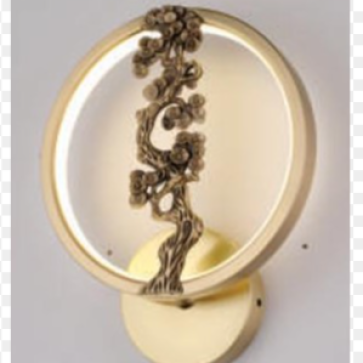 We-V.1030/1 đồng: Vách LED ÁS vàng - KT: Ø200*W180mm