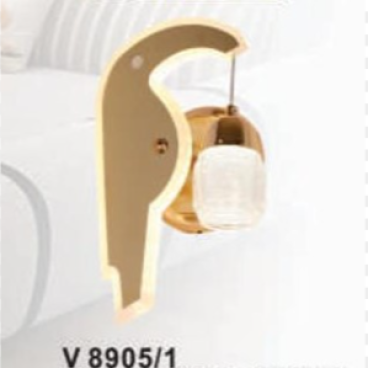 We-V.8905/1: Vách LED ánh sáng vàng - KT: Ø250*H290mm