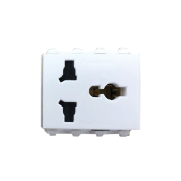 WEV1171SW-VN: Ổ cắm điện đa năng có màng che - 250VAC - 16A