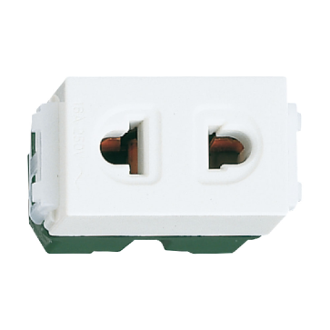 WEV1091SW: Ổ cắm đơn không màn che, 250VAC - 16A