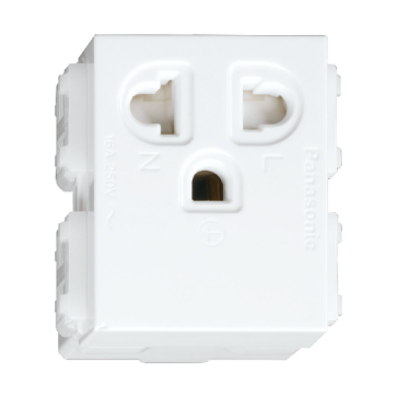 WEV1181‑7SW: Ổ cắm đơn có màn che và dây nối đất, 250VAC - 16A