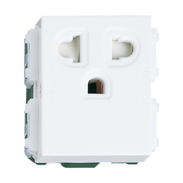 WEV1181SW: Ổ cắm đơn có dây nối đất và màn che 250VAC - 16A