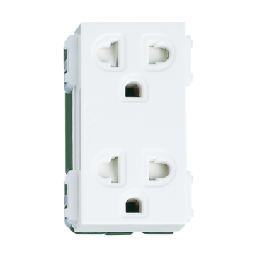 WEV1582SW - ổ cắm đôi và dây nối đất 250VAC-16A